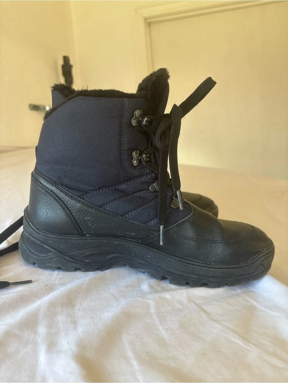 Pajar Black Lace-Up Insulated Boots